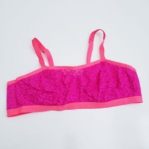 Cacique Sheer Cheetah Print Unlined Bra